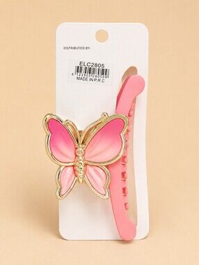 Pastel Collection womens hair claw clip Butterfly Fairy Soft Pink Y2K